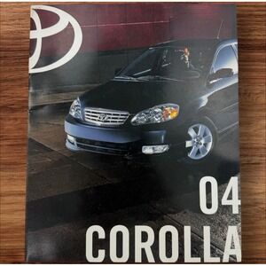 2004 Toyota Corolla Sales Brochure Catalog CE S LE Trim Specs Original OEM